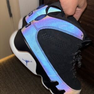 Black and Iridescent Sneakers